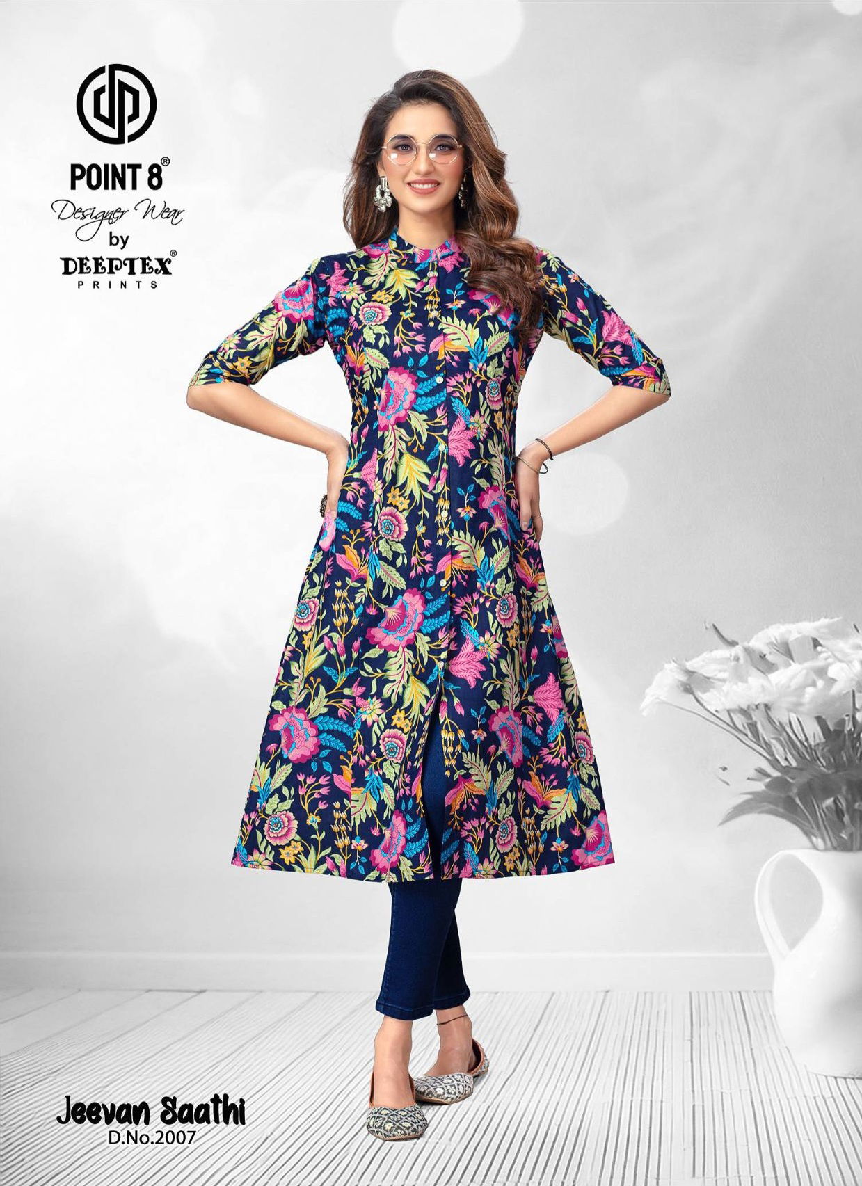 Jeevan Sathi Vol 2 By Deeptex A Line Cotton Printed Kurti Suppliers In India